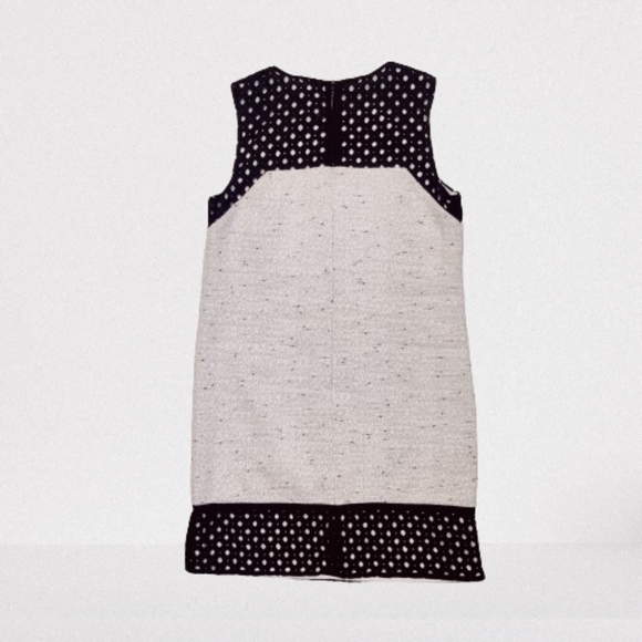 Ann Taylor Cream Tweed Dress Knee Length Sleeveless Size 4 - Picture 7 of 10